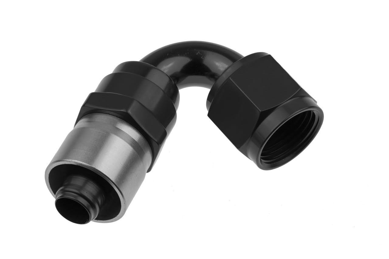 7120-16-2 Redhorse Performance Crimp Style Hose End (Black), 1 Pack