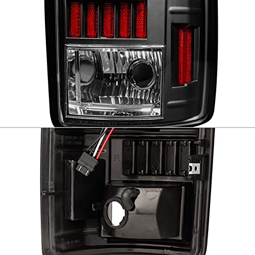 Tail Light Xtune ALT-ON-CD00-G2-LED-RS (0/2500 00-06 / GMC Yukon/Yukon XL 00-06 / GMC Yukon Denali/Denali XL 01-06 (Lift Gate Style Only) Version 2 C Shape LED s - Red Smoke)