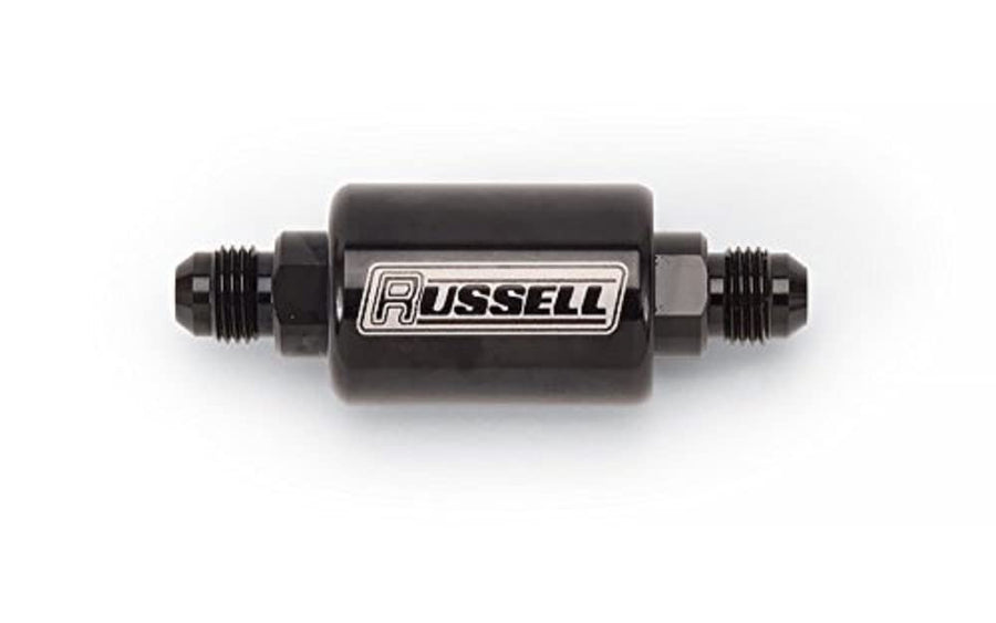 650613 Russell Black Anodize Check Valve (8an Male to 8an Male)