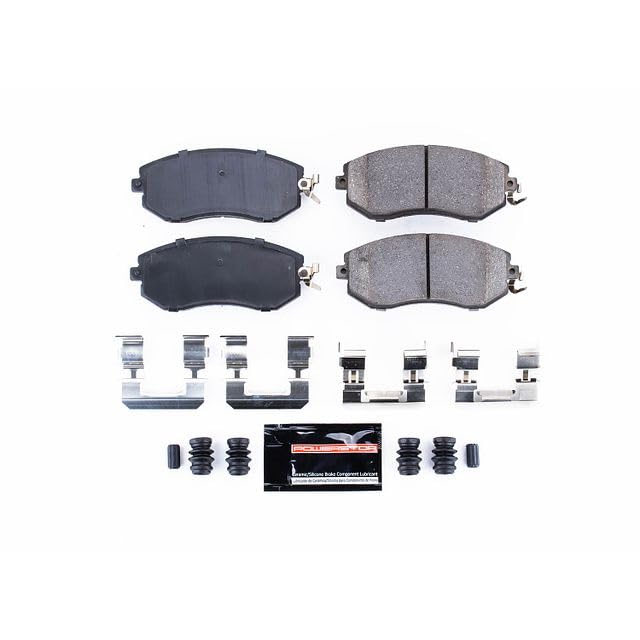 Power Stop Z23-1539 Z23 Sport Carbon Fiber Infused Ceramic Brake Pads with Hardware For Scion FR-S BRZ BRZ Crosstrek Forester Impreza Legacy Outback WRX XV Crosstrek 86 GR86 [Model Specific]