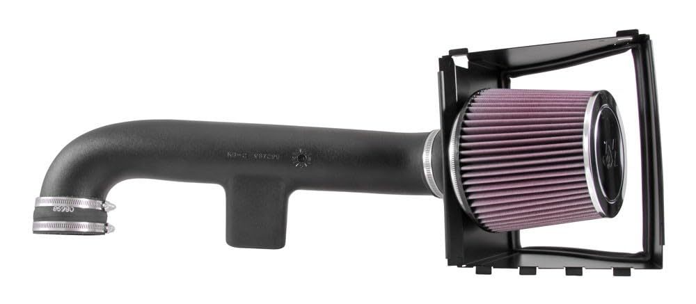 Cold Air Intake System K&N: High-Flow Air Filter, Increase Performance & Towing: Compatible with 2015-2020 Ford: F150, 63-2591