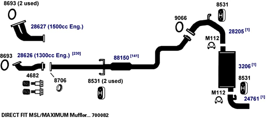700082 AP Exhaust Products Muffler