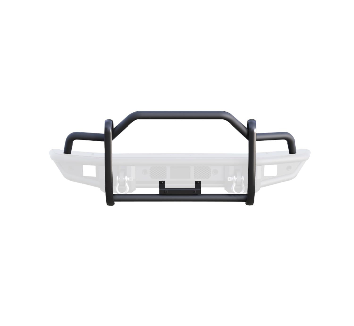 Tubular Grille Guard Black Horse Light Duty Matte Black Compatible with 2021-2024 Ford Bronco-GG-FB22