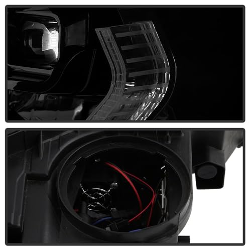 BMW F30 (Fit Halogen Model) Spyder w/LED DRL Projector Headlights - Black Smoke (xTune)