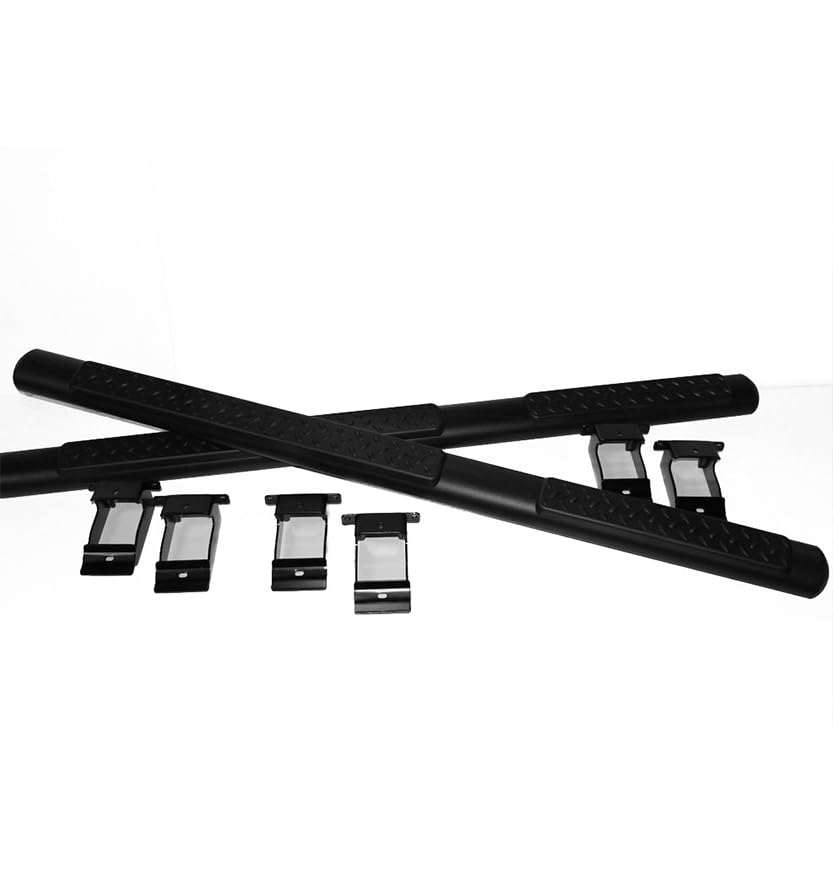 4in Black Horse Side Steps Compatible with 2011-2021 Jeep Grand Cherokee Black (Incl. 22 WK & Excl. Limited X, High Altitude, Summit, SRT, SRT8, Trackhawk and Trailhawk)-9B080203AOV