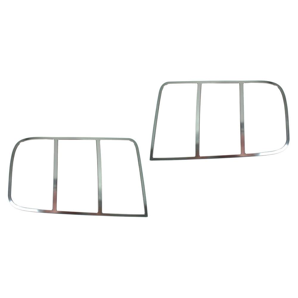 5R3Z-13489-C Drake Muscle Cars Tail Light Chrome Finish Bezel Pair