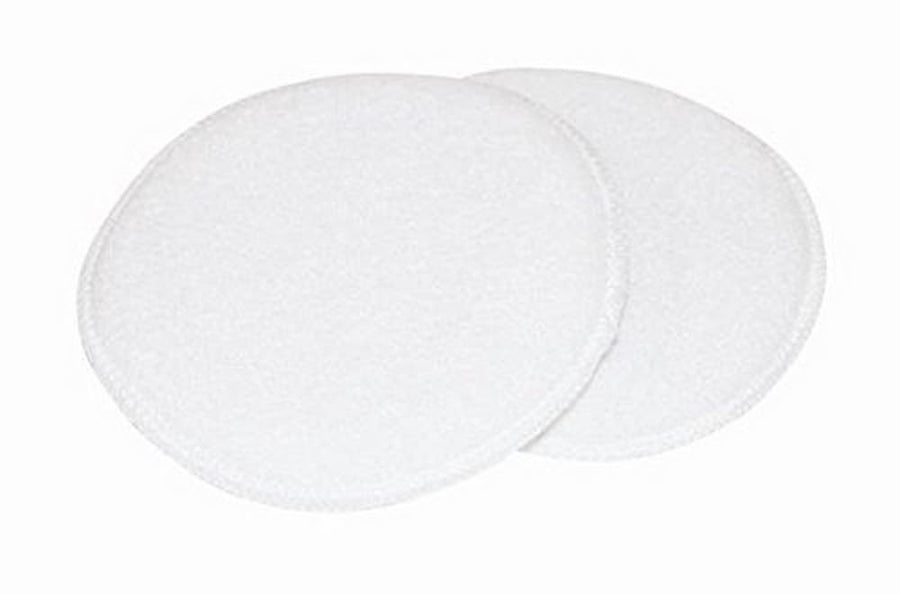 5" Round Carrand Terry Cloth Applicator Pad, 2 Pack, White
