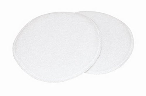 5" Round Carrand Terry Cloth Applicator Pad, 2 Pack, White