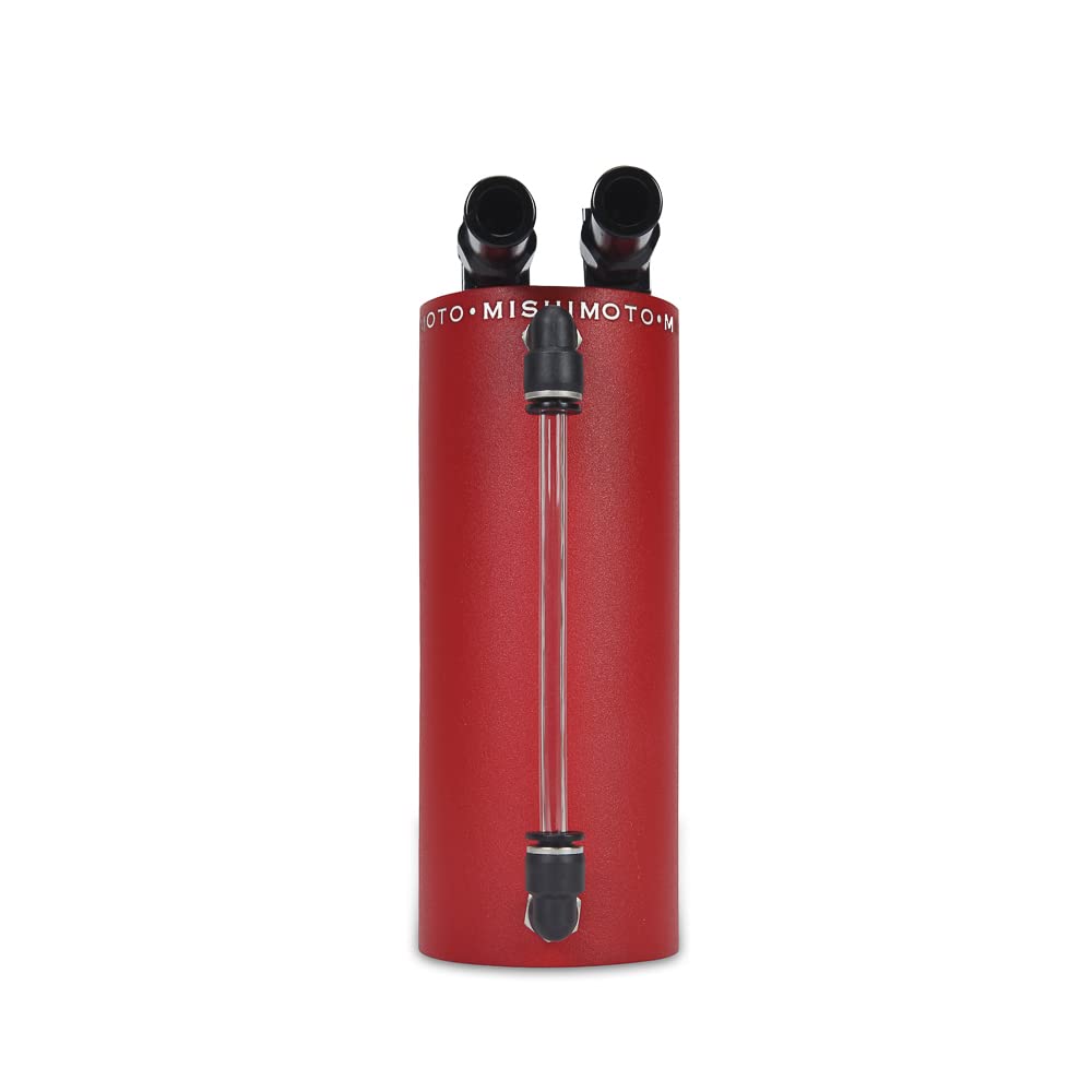 Mishimoto Aluminum Oil Catch Can - Small Wrinkle Red
