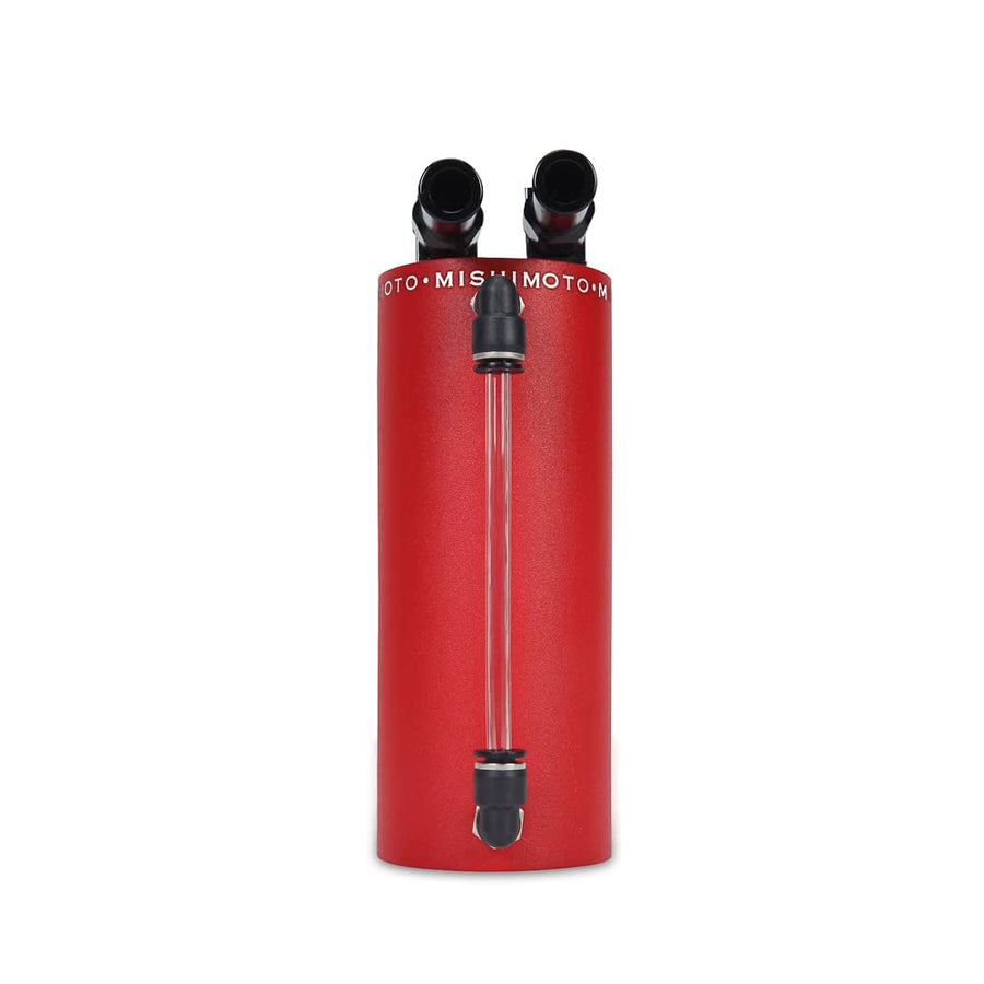 Mishimoto Aluminum Oil Catch Can - Small Wrinkle Red