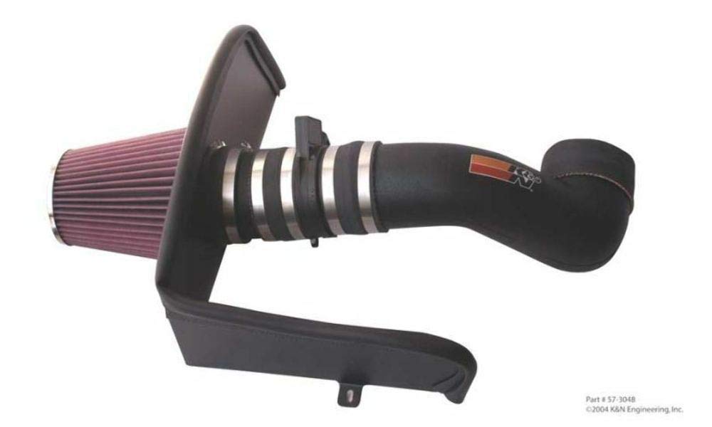 Cold Air Intake System K&N: High-Flow Air-Filter, Increase Performance & Horsepower: Compatible with 2003-2004 CHEVROLET TrailBlazer; 2003-2004 GMC Envoy, 57-3048