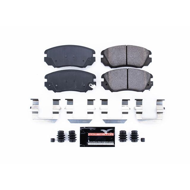 Power Stop Z23-1421 Z23 Sport Carbon Fiber Infused Ceramic Brake Pads with Hardware For All Cascada LaCrosse Regal ELR Equinox Impala Malibu Malibu Limi Terrain Saab 9-5 [Model Specific]