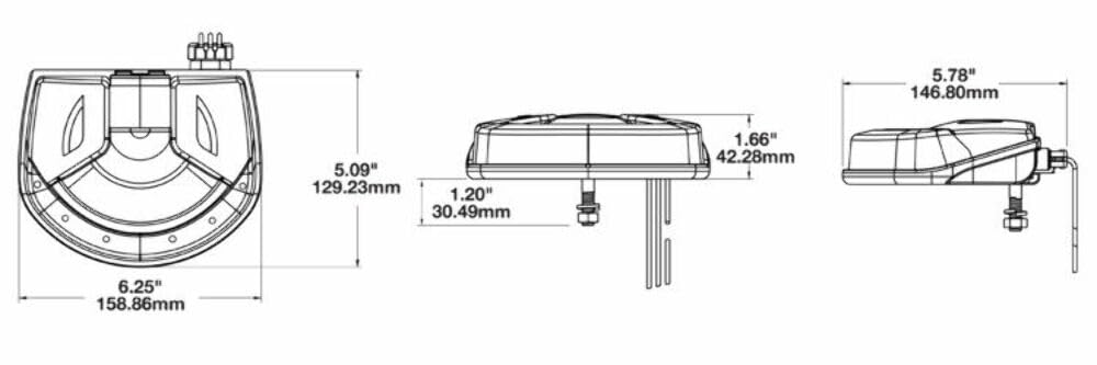 Jw Speaker 710-12/110v 1000101 Rack Light Fixed 3-pin