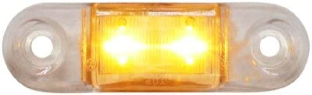 Led Peterson 1268A-MVC Side Marker/Outline Light, Oval, Ece, 2M Leads 2.75"X.75" Mv