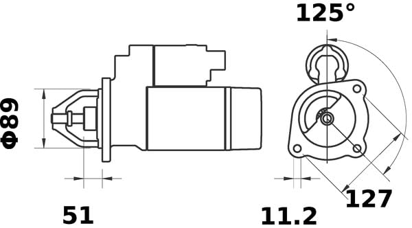 MS199 Mahle Starter
