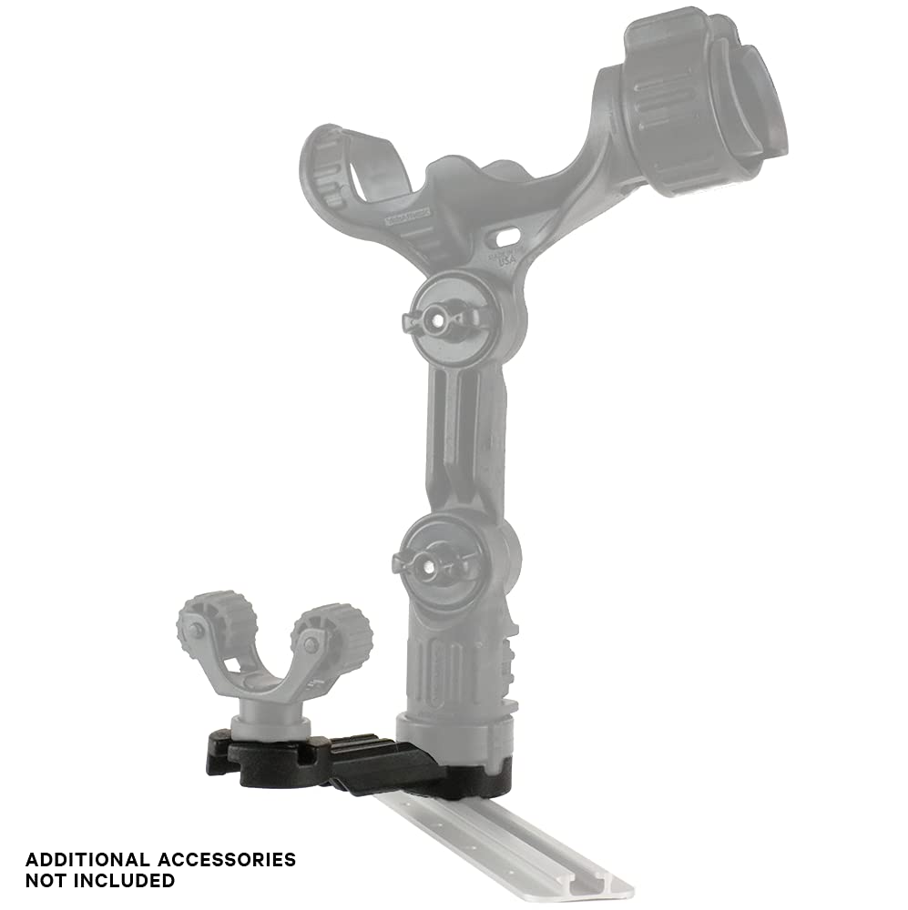 YakAttack Track Mount SideArm | Offset Kayak Accessory Extension for Paddle Holders, Rod Holders & Camera Mounts | Compatible with MightyMount, GearTrac & Most Track Systems | Made in USA