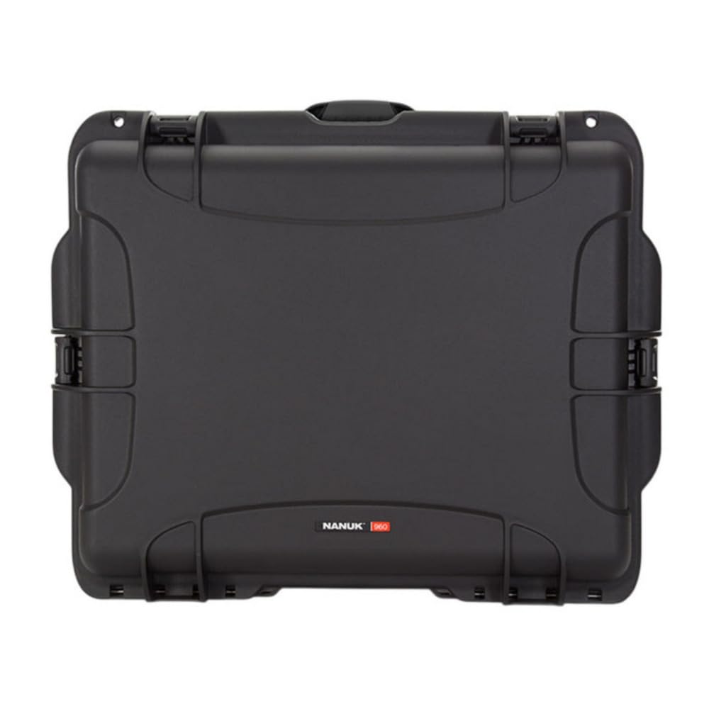 NANUK 960 Wheeled Series Lightweight NK-7 Resin Waterproof Protective Rolling Case with Foam, Black