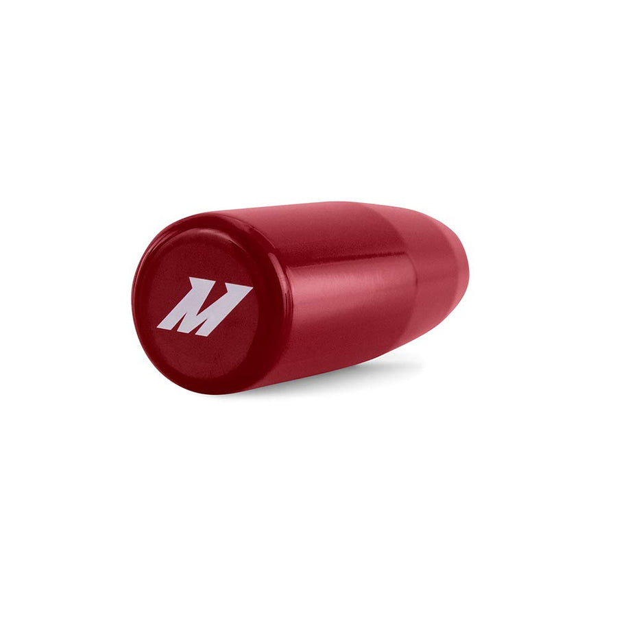 Mishimoto Weighted Shift Knob, MMSK-RDH with 3 Thread Pitch Inserts for Universal Fit, Red Steel