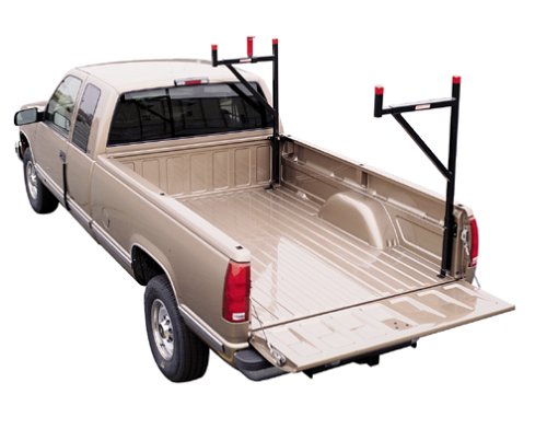 Truck Weather Guard Ladder Rack, Steel, 23 x3x57, Blk/Red