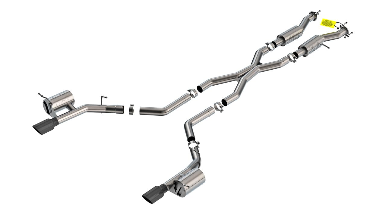 BORLA Cat-Back 140886BC Performance Exhaust System for 2021-2023 Dodge Durango SRT Hellcat 6.2L V8 Automatic Transmission All Wheel Drive 4 Door