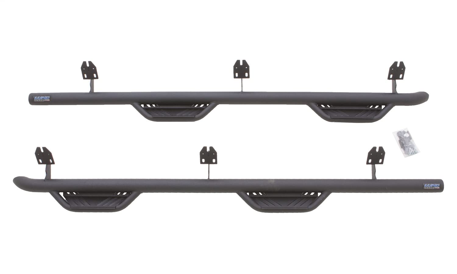 Lund Black Steel Terrain HX Step 34641595 Nerf Bars for 2007-2018 Jeep Wrangler JK 4-Door