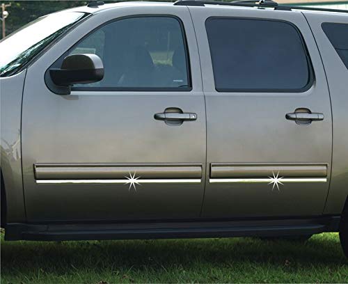 Cowles - Universal Premium Body Molding for All Vehicles - Easy Install, Chrome Finish, 1" by 12 ft, UV Protected, Long Lasting Flexible PVC