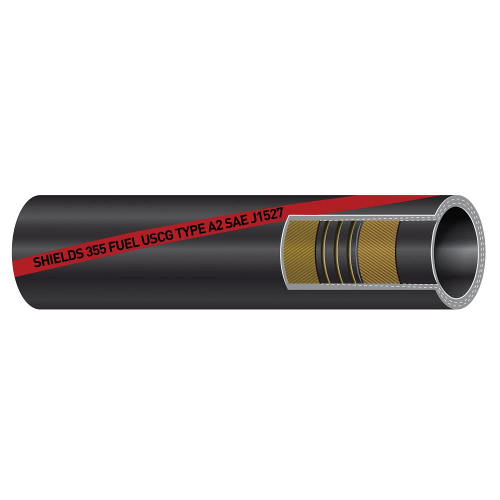 Boat Fuel Tank Hose Sierra International 116-355-1124 1.5" x 12.5' - Optimizes Fuel Efficiency, Flexible Design for Easy Installation, Durable for Harsh Marine Environments