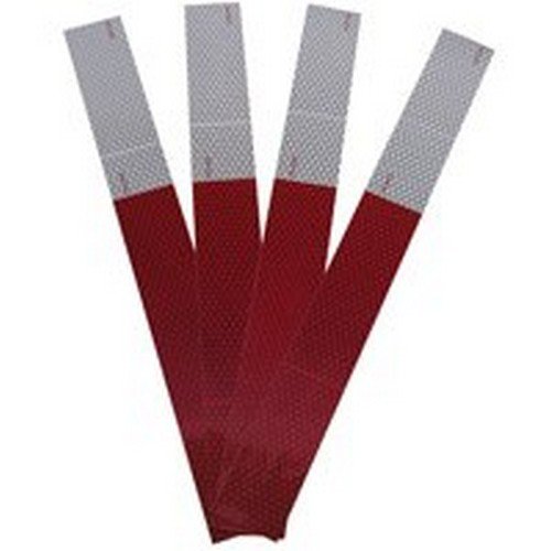 2.63 in. W Peterson x 0.06 in. L Red Reflective Strip Tape 4 pc.
