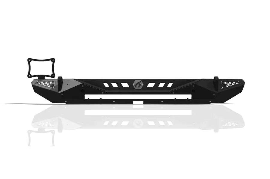 CrawlTek Rear Bumper Blaze - Cutout for 30" Light Bar - Black Compatible with 2018-2023 Jeep Wrangler JL