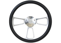 Brothers STRF8PB174-91 Custom Steering Wheels - Polished/Black - Bowtie Trucks