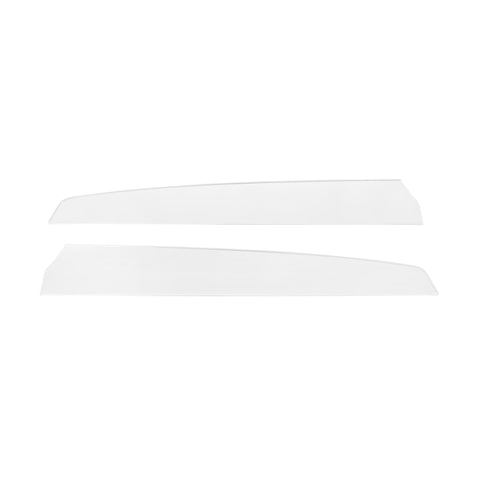 1967 Deluxe Door Panel Inserts Scott Drake C7ZZ-65237A223N - Brushed Aluminum