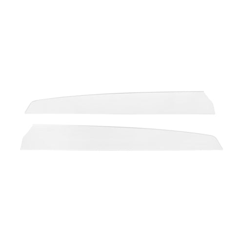 1967 Deluxe Door Panel Inserts Scott Drake C7ZZ-65237A223N - Brushed Aluminum