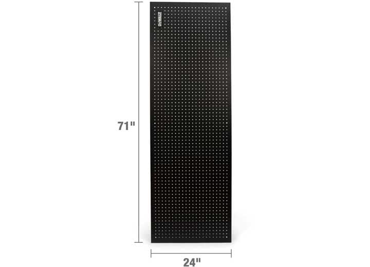 DEWALT 6-foot Pegboard Kit for Garage Storage Rack Shelving, Heavy-Duty Steel, Industrial Powder-Coating, 2.5cm Spacing