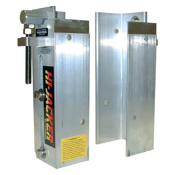 T-H Marine 6 x 0.37 in. JP-1A-DP Aircraft Grade Aluminum Hi-Jacker Setback Fixed Jack Plate - 2 Piece
