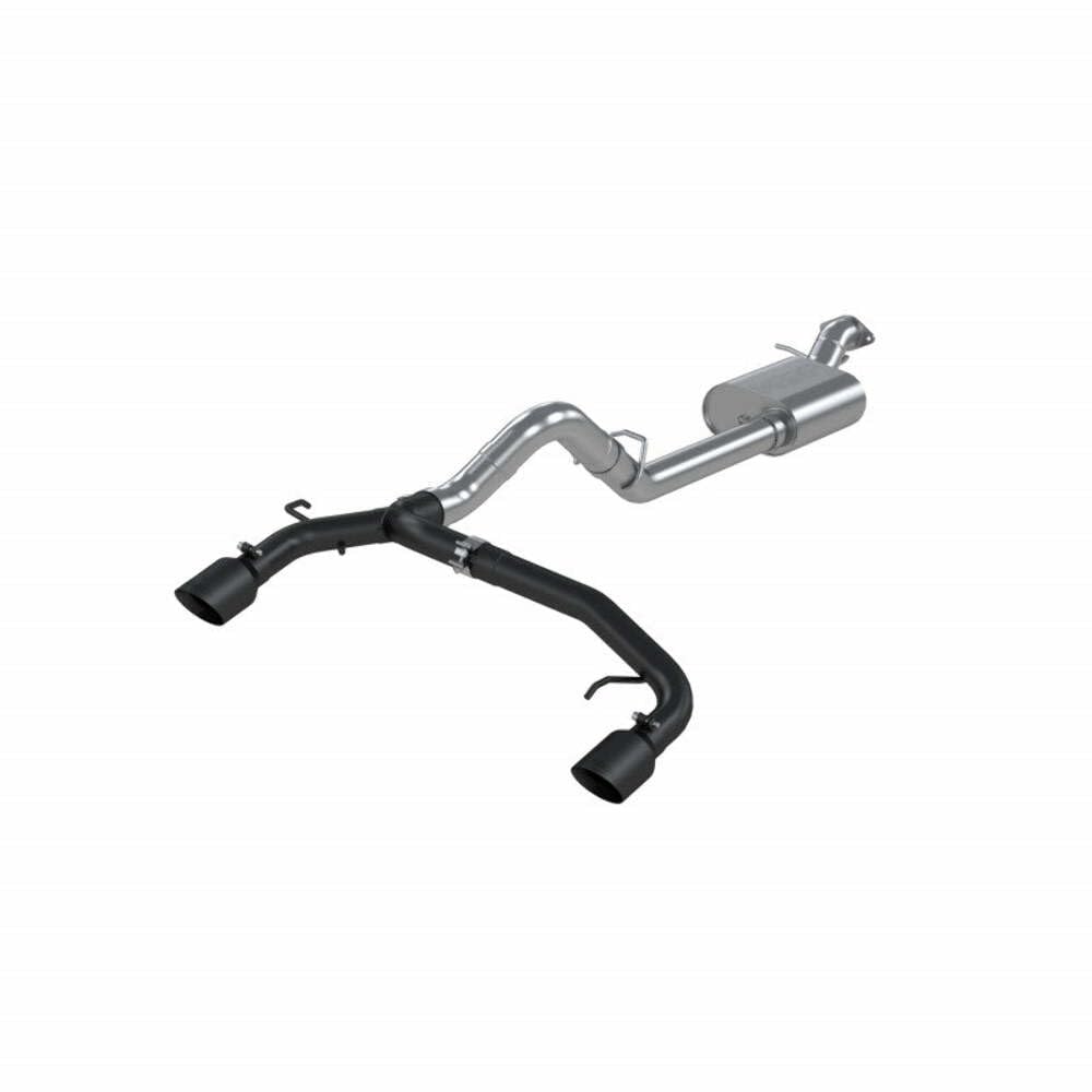 21-22 Ford Bronco MBRP 2.3/2.7L EcoBoost 2/4-Dr 3in Catback Dual Split Rear Exit BLK AL
