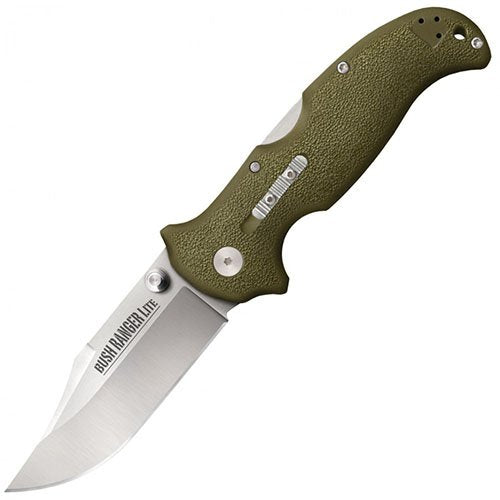 Bush Ranger Lite Cold Steel 3.5" 8Cr13MoV Blade 4.875" GFN Handle Everyday Carry Hunting Folding Knife w/Rocker Lock - Boxed
