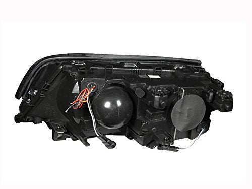 121015 ANZO USA Headlight Set Projector w/LED Halo-Black