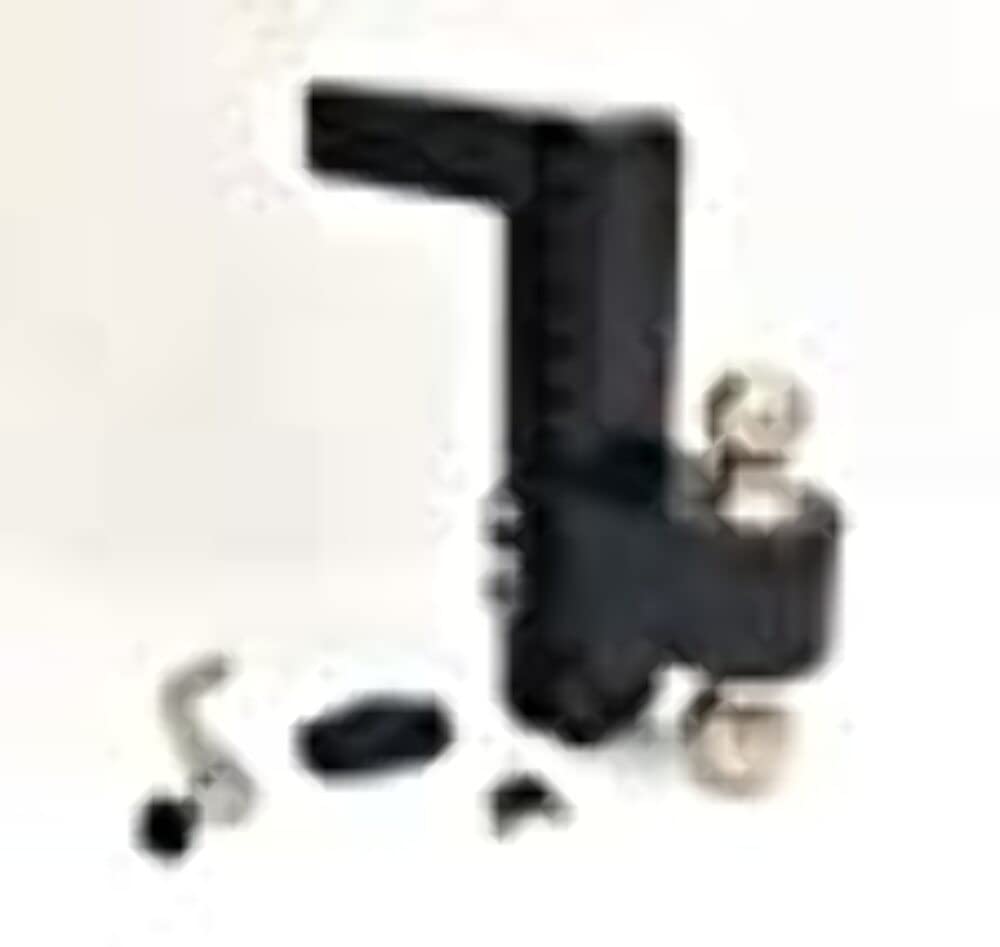 10" Drop Weigh Safe LTB102KACERBLA 180 Hitch w/ 2" Shank/Shaft, Adjustable Aluminum Trailer Hitch & Ball Mount, Stainless Steel Combo Ball (2" & 2-5/16") Keyed Alike Lock Hitch Pin Lock CERAKOTE BLACK