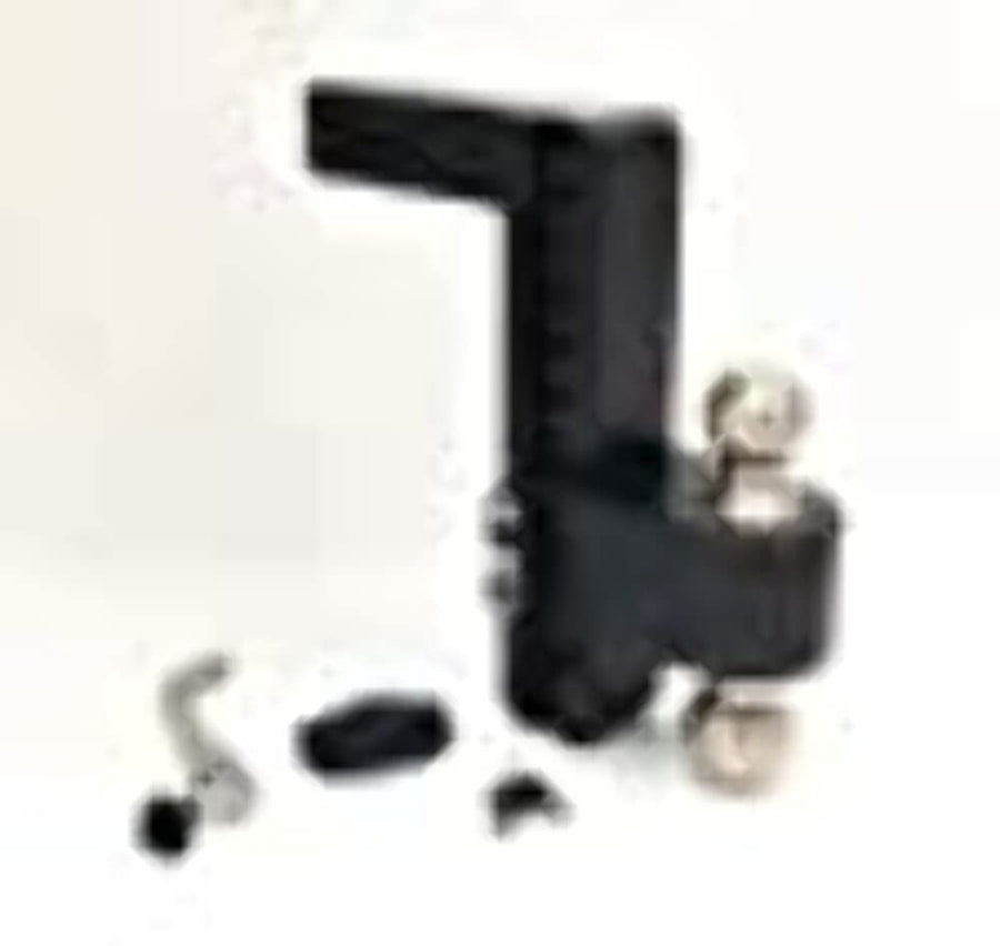 10" Drop Weigh Safe LTB102KACERBLA 180 Hitch w/ 2" Shank/Shaft, Adjustable Aluminum Trailer Hitch & Ball Mount, Stainless Steel Combo Ball (2" & 2-5/16") Keyed Alike Lock Hitch Pin Lock CERAKOTE BLACK