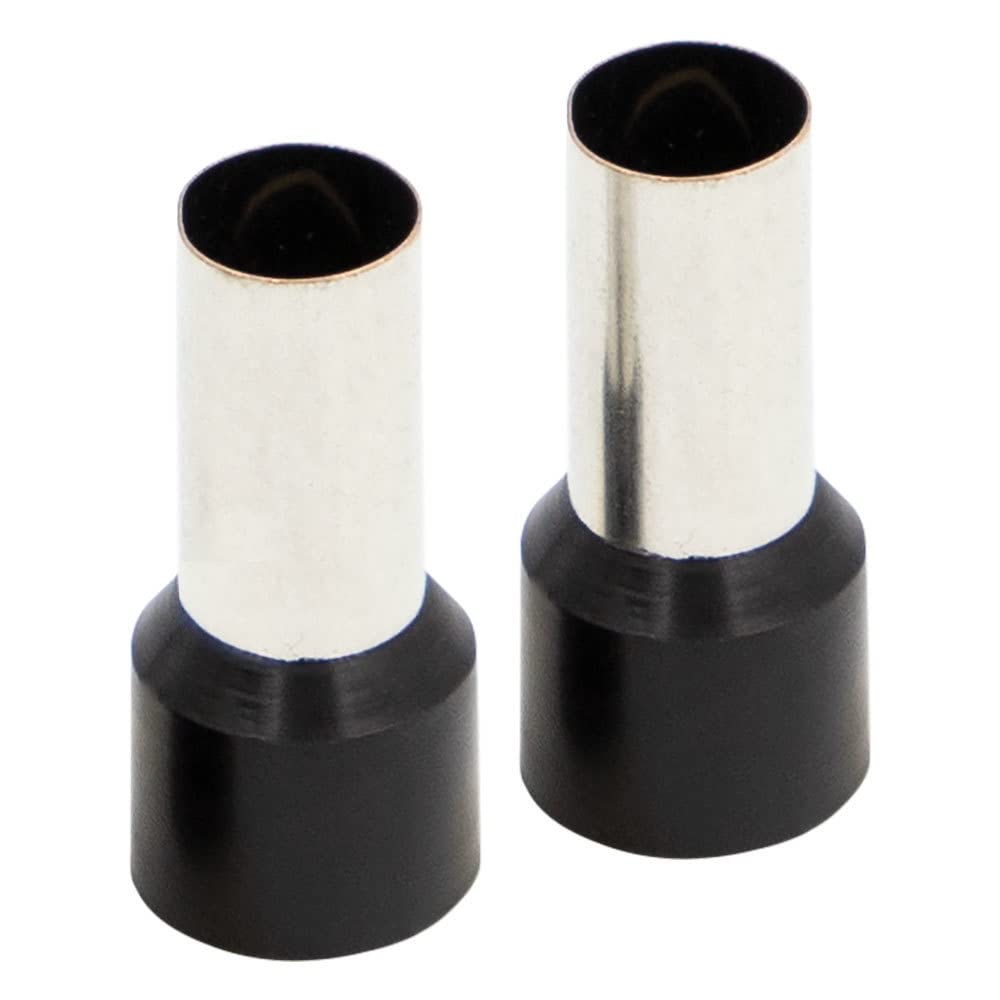 1/0Ga Install Bay Ferrules - Black 50 Per Bag