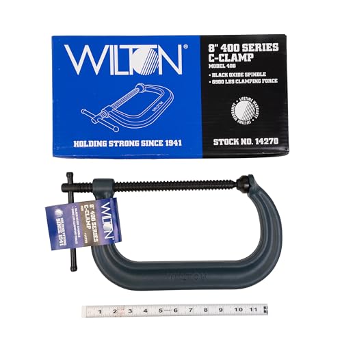 C-Clamp Wilton, 8-1/4" Opening, 4-15/16" Throat, 6900 Lbs. Clamping Force (Model 408)