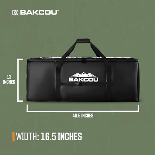 Bakcou - Cooler/Gear Bag Insulated - Waterproof, Padded, Compatible with Folding Cargo Trailers, Includes Drain Plug, 16.5" W x 40.5" L x 13" H