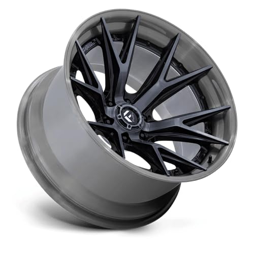 FUEL OFF-ROAD FC402 20X9 CATALYST 6X135 5.04 1mm GLOSS BLACK WITH BRUSHED GRAY TINT FACE & LIP - FC402BT20906301