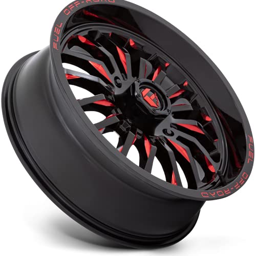 UTV Fuel D822 Arc 22x7 4x137 +13mm Black/Red Wheel Rim 22" Inch