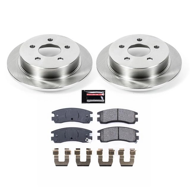 POWERSTOP Autospecialty KOE1558 Rear Replacement Brake Kit-OE Brake Rotors & Ceramic Brake Pads For Century, Regal, Impala, Monte Carlo, Olds Alero, Intrigue, Grand Am, Grand Prix [Model Specific]