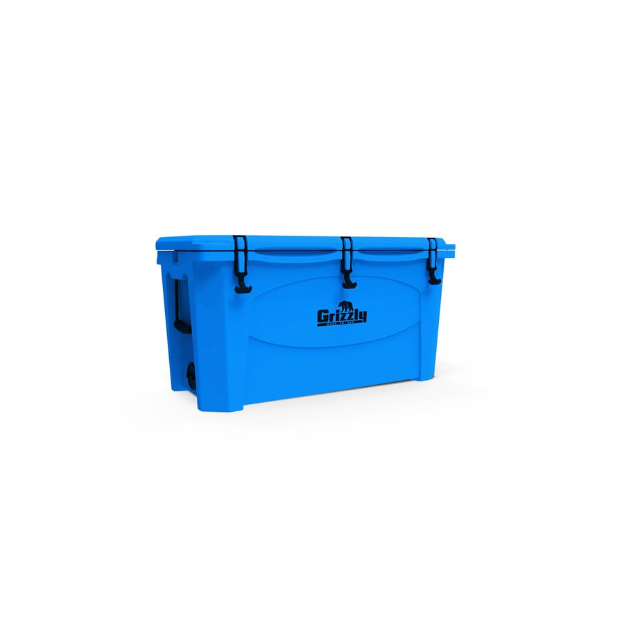100 Cooler Grizzly | 100 qt Ice Chest Durable Rotomolded Insulated | Made in USA | Warranty for Life | for Beach Boat Camping Fishing Hunting | G100 | Light Blue
