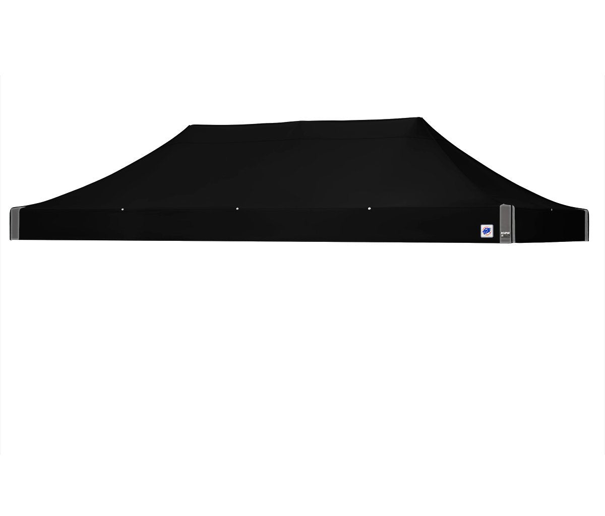 E-Z UP Instant Shelter Eclipse Canopy, 10' x 20', Gray Steel Frame and Professional Grade Black Top