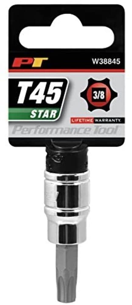 W38845 Performance Tool Star Bit Socket, 3/8-Inch Drive