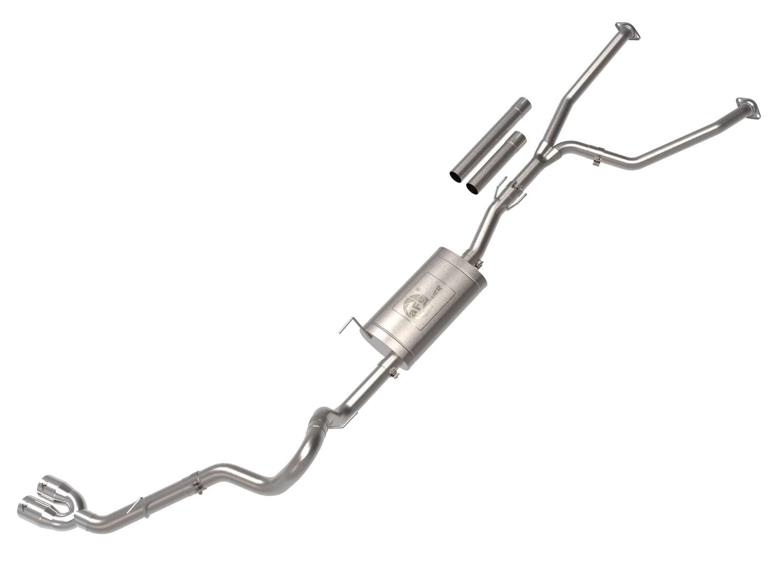 aFe Power 2-1/2 IN to 3 IN Vulcan Series Stainless Steel Cat-Back Exhaust System Polished Fit Toyota Tundra 2022 V6-3.5L (tt) 49-36061-P