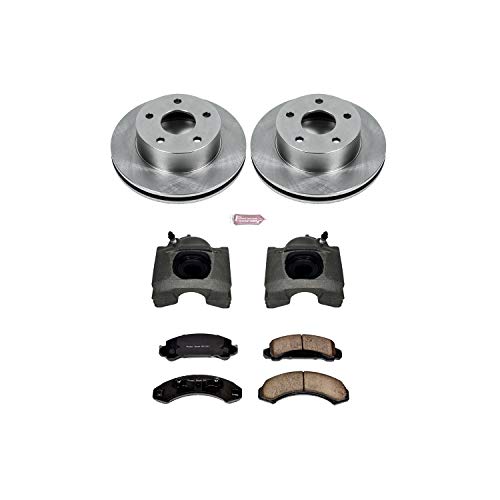 Power Stop KCOE4787 1-Click Front Auto specialty OE Replacement Brake Kit with Caliper, 1 Pack For Ford Aerostar 1990-1997 [Model Specific]